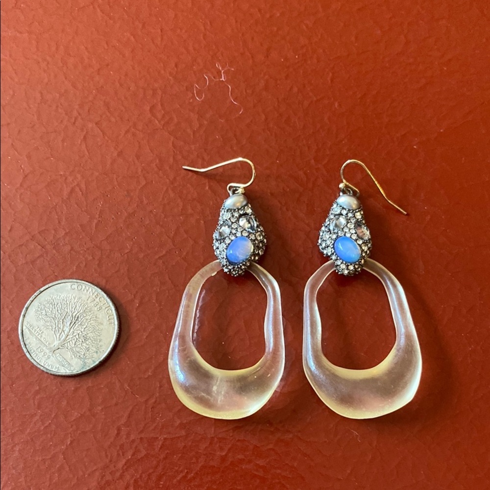Alexis Bittar Blue and Silver Earrings - Picture 4 of 5